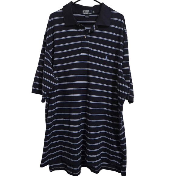 Polo Ralph Lauren Men’s Striped Polo Shirt 2XLT Big & Tall Short Sleeve - Picture 1 of 6